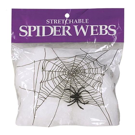 Imagem de Teia De Aranha Decoração De Halloween Branco Unid