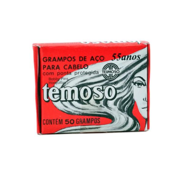 Temoso Teimoso Grampo Temoso N-5 com 50 Unidades PRETO - Grampo de Cabelo ...