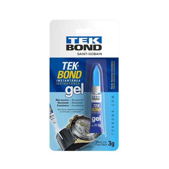 Imagem de Tekbond Instantânea Gel 3G Blister - Tekbond