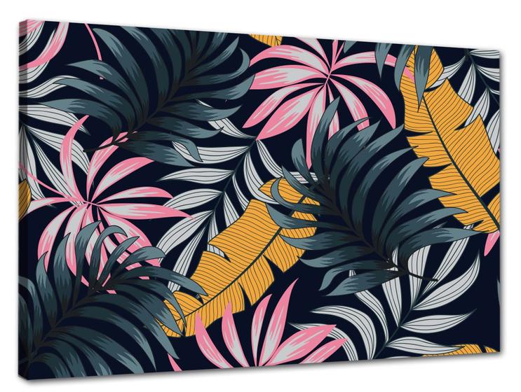 Imagem de Tela Canvas Folhagem Folhas Tropicais 120x80 Horizontal 29