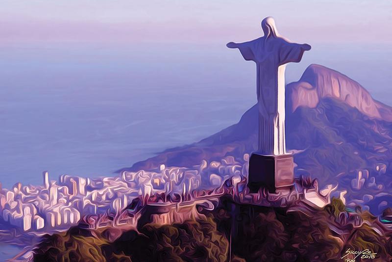 Imagem de Tela "Corcovado - RIO" 99cm x 68cm