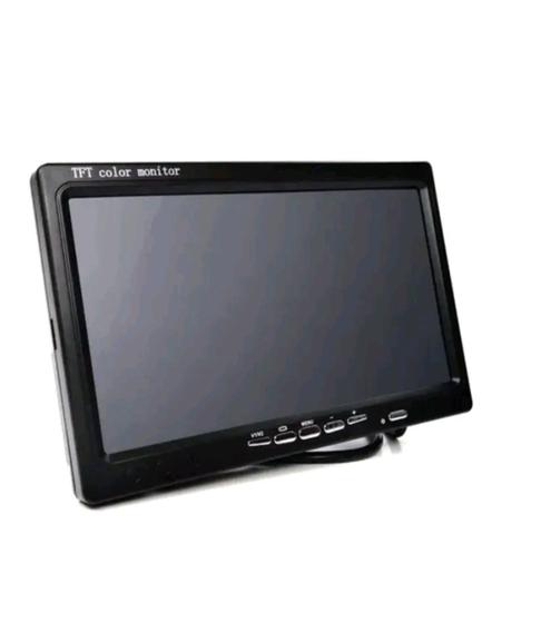 Imagem de Tela de 7 Polegadas Monitor LCD Veicular Portátil Com Suporte 