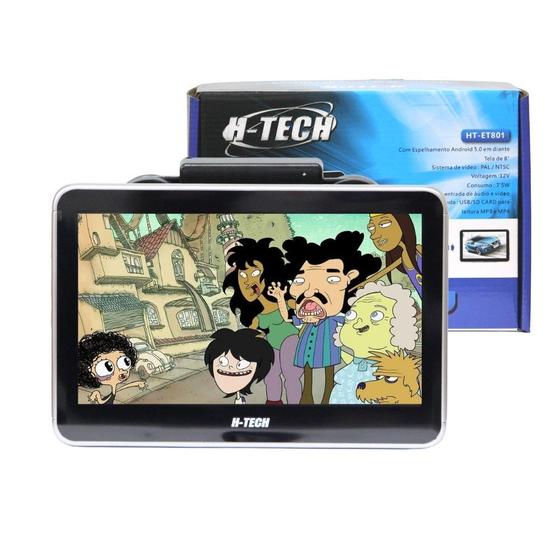 Imagem de Tela de Acoplar H-tech ET-801 8 Polegadas Usb Espelhamento Bluetooth