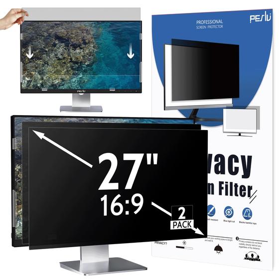 Imagem de Tela de privacidade Peslv 16:9 de 27 polegadas para monitor widescreen x2