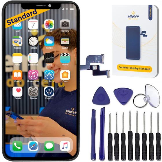 Tela Display Frontal Lcd Touch iPhone X 10 Empório Standard Menor preço em Tela Display Frontal Lcd Touch iPhone X 10 Empório Standard