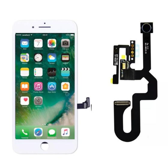 Imagem de Tela Display Lcd Touch Para ip 7 Plus B  Câmera Frontal