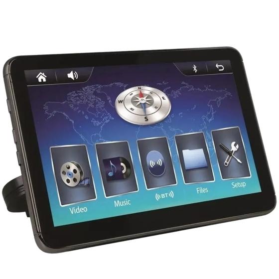 Imagem de Tela Encosto Cabeça E-tech Acoplavel 8" Touch Full Hd Espelhamento USB Bluetooth