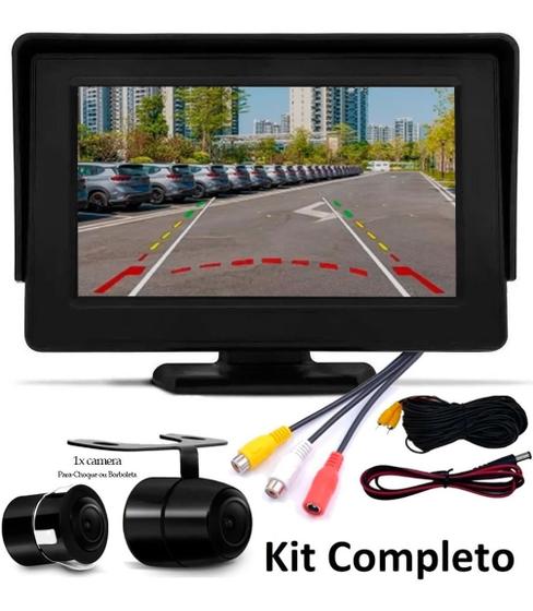 Tela Fixa Monitor Veicular 4.3 Rca + Câmera De Ré Borboleta - D-Lux ...