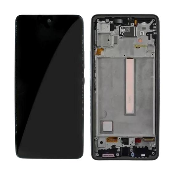 Imagem de Tela Frontal Display Compativel Com A53 Oled Com Aro Venus