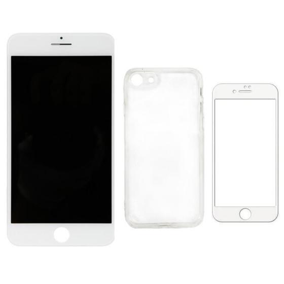 Imagem de Tela Lcd Touch Para ip 7 Branco  Capa Acrílico  Película 3D
