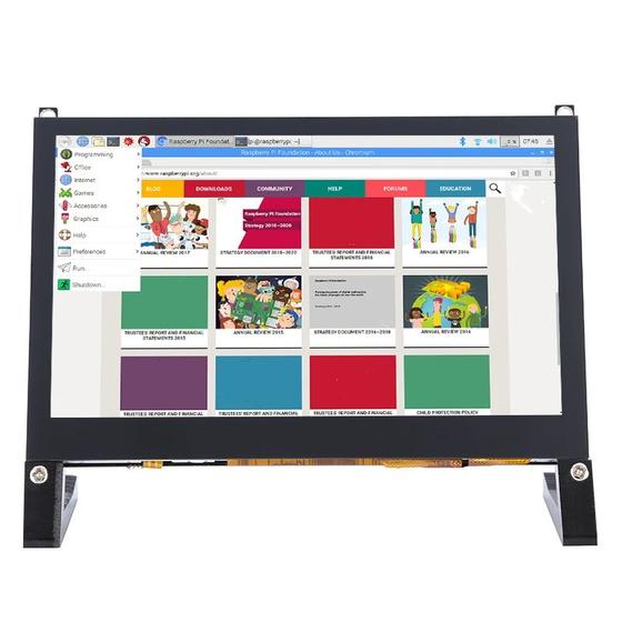 Imagem de Tela LCD Touchscreen Capacitiva 4.3"  Módulo com MIPI DSI, Compatível com Raspberry Pi 5/4B/3B+/3B