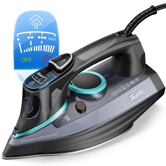 Imagem de Tela LED digital Steam Iron Sundu 1700W de 9 temperaturas