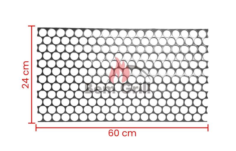 Imagem de Tela Moeda Inox 60X24 Centímetros De Altura Grossa Reforçada