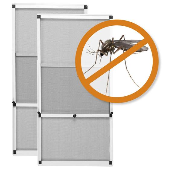 Tela Mosquiteira em Alumínio com Altura Regulável - Kit c/ 2 pçs Menor preço em Tela Mosquiteira em Alumínio com Altura Regulável - Kit c/ 2 pçs