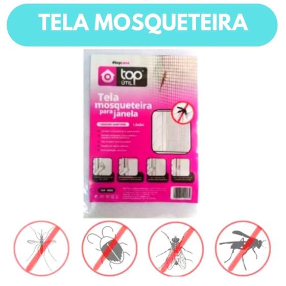 Imagem de Tela Mosquiteira Para Janela Anti-inseto Mosquito Top Útil com adesivo- 1,5 x 2M