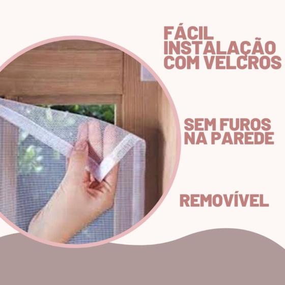 Imagem de Tela Mosquiteiro Pernilongo Mosquito Janela + Fita Proteção Tranquilidade