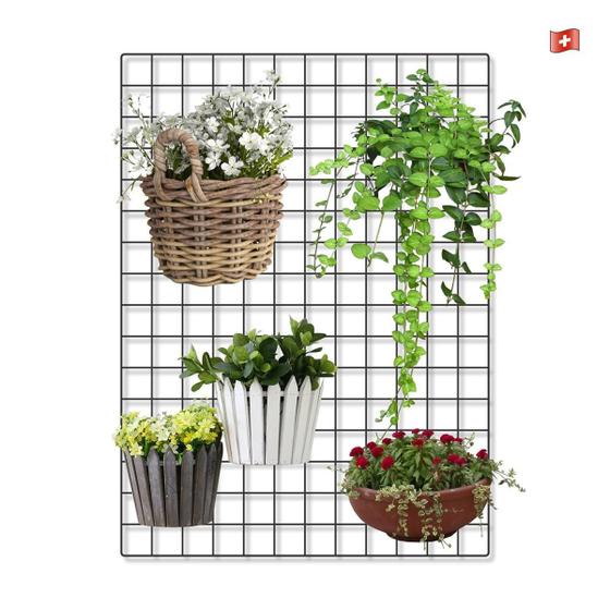 Imagem de Tela Organizador De Plantas Para Seu Jardim Parede 60X80Cm