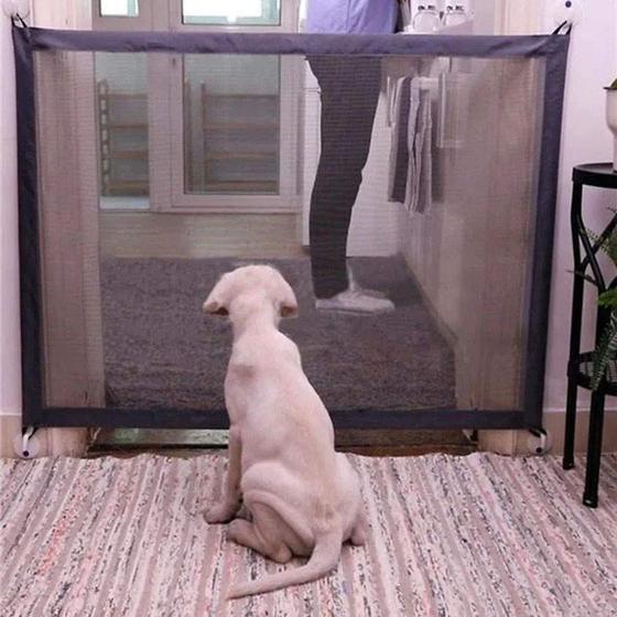 Tela Para Cachorros E Crianças De Proteção Cercado Retrátil Grade Nylon ...