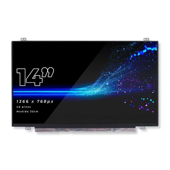 Imagem de Tela para Notebook bringIT compatível com Part Number B140XW03 V.1 14" Brilhante