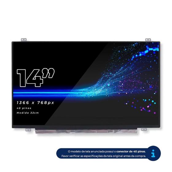 Imagem de Tela para Notebook bringIT compatível com Part Number CLAA140WB01A 14" Brilhante