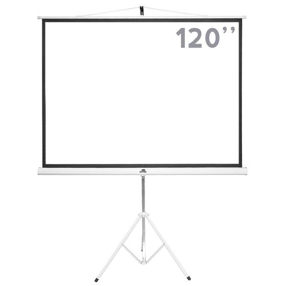 Imagem de Tela Projeção Tripé 4:3 2,34X1,75m c/Bordas 120" TTVS120 SUMAY 