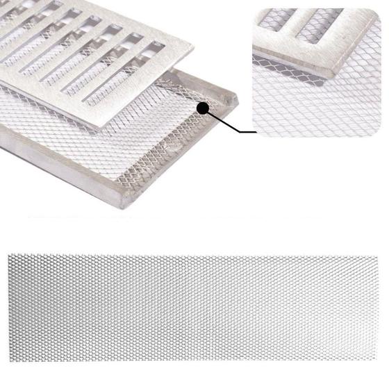 Imagem de Tela Reforçada Em Alumínio Expandido 15x50 Contra Dengue Insetos Ratos Baratas