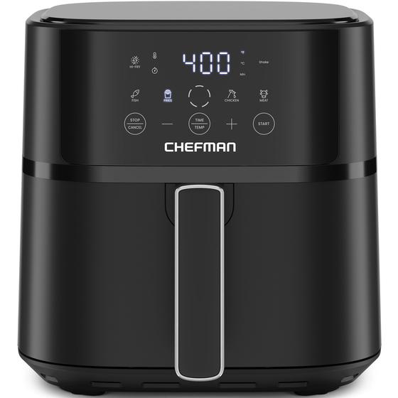 Imagem de Tela sensível ao toque Air Fryer Chefman 6L Hi-Fry Technology preta