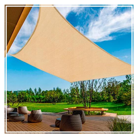 Tela Shade Palha Toldo Sombreamento Lona Sombrite Proteção Uv Cobertura Bege Areia Sombra Piscina Menor preço em Tela Shade Palha Toldo Sombreamento Lona Sombrite Proteção Uv Cobertura Bege Areia Sombra Piscina