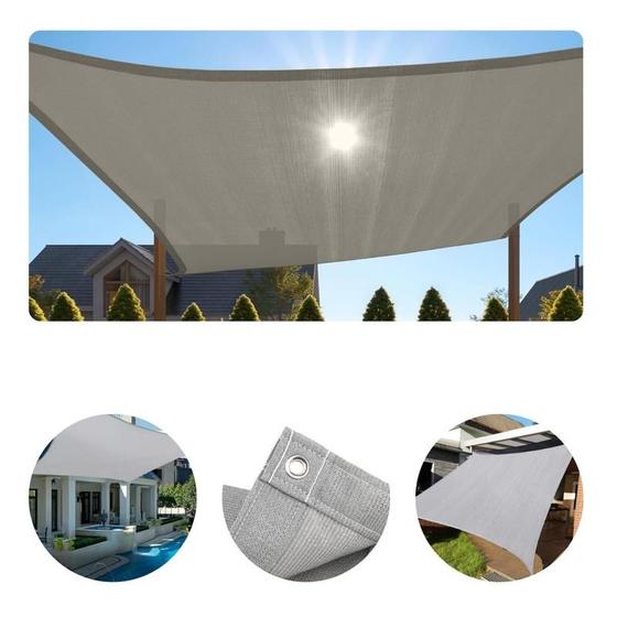 Imagem de Tela Shade Sombreamento Prata/Cinza Multiuso 90  5x11 Mts