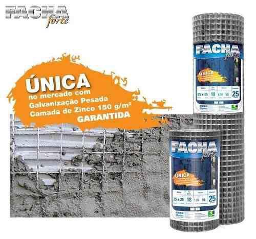 Imagem de Tela Soldada Fachada 1,0x25m 25x25mm Facha Forte Morlan