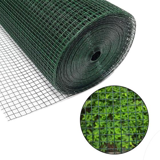 Imagem de Tela Soldada Revest. PVC 15mm Fachada Alvenaria 15m x 0,50m