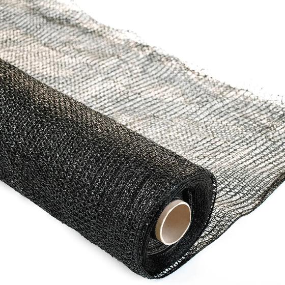 Imagem de Tela Sombrite Raschel 35% 8x2m Preta Para Proteção e Sombreamento de Estufa Horta Jardim Flores Mudas Toldo Viveiro e Garagem Anti UV