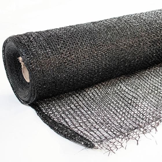 Imagem de Tela Sombrite Raschel 35% 9x75m Preta Para Proteção e Sombreamento de Estufa Horta Jardim Flores Mudas Toldo Viveiro e Garagem Anti UV
