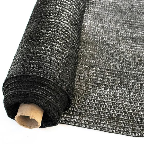 Imagem de Tela Sombrite Raschel 50% 4x53m Preta Para Proteção e Sombreamento de Estufa Horta Jardim Flores Mudas Toldo Viveiro e Garagem Anti UV