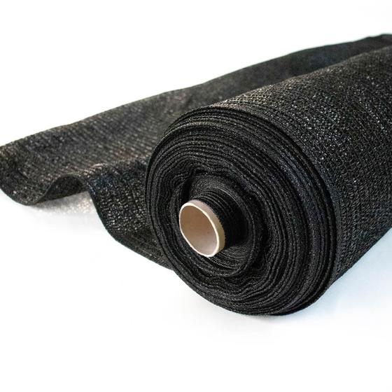 Imagem de Tela Sombrite Raschel 70% 6x11m Preta Para Proteção e Sombreamento de Estufa Horta Jardim Flores Mudas Toldo Viveiro e Garagem Anti UV