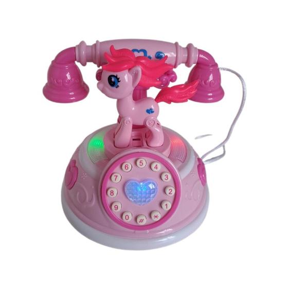 Imagem de Telefone Brinquedo Musical a Pilha Unicornio Divertido Luz