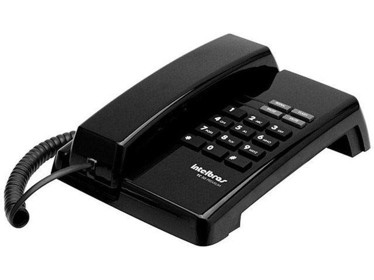 Telefone c/ Fio Intelbras TC 50 Premium - 5 Funções 2 Tipos de Toque Menor preço em Telefone c/ Fio Intelbras TC 50 Premium - 5 Funções 2 Tipos de Toque