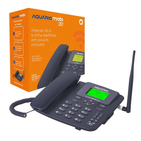 Telefone celular fixo de mesa aquario 4g com wifi dual chip Menor preço em Telefone celular fixo de mesa aquario 4g com wifi dual chip