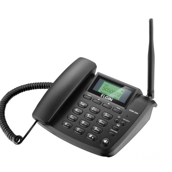 Imagem de Telefone Celular-fixo Dual Chip Gsm200 Preto Elgin