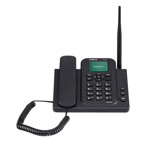 Imagem de Telefone Celular Fixo Intelbras CFW 8031, 3G, Wifi, MP3 Player, Desbloqueado, Preto - 4118031