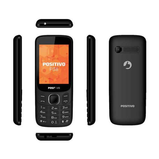 Imagem de Telefone Celular Idoso P38: 64Mb, Bluetooth, Dual Chip, 3G