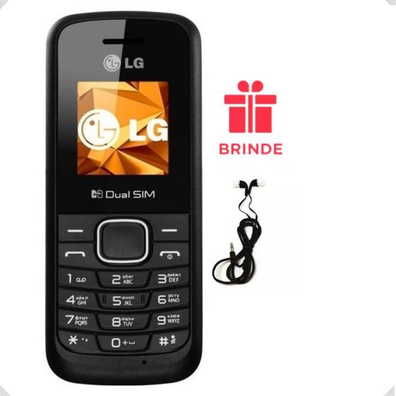 Imagem de Telefone Celular LG Antigo Simples Para Idosos E Rural, Dual