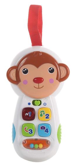 Imagem de Telefone Celular Musical Macaquinho Baby Som  Luz e Espelho