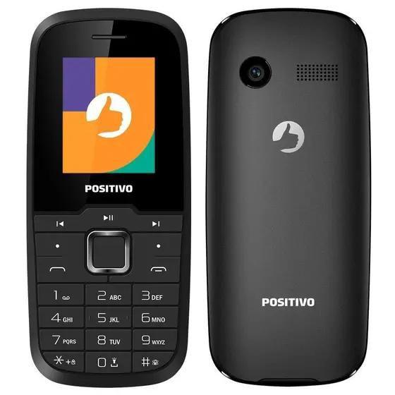 Imagem de Telefone Celular Para Idoso Positivo P26 Com Botoes Grandes Preto Dual SIM Novo Anatel
