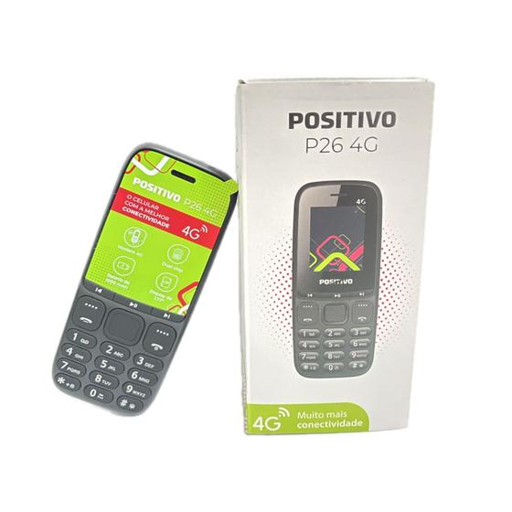 Imagem de Telefone Celular Positivo P26 4g Dual Chip Para Idosos + Nf