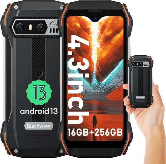 Imagem de Telefone celular robusto Blackview N6000 8GB+256GB 48MP Android 1