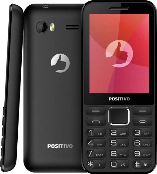 Imagem de Telefone Celular Simples  idoso  Positivo Para chip 2g P28 Dual SIM 24 MB preto 32 MB RAM