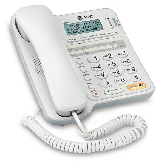 Imagem de Telefone com Fio AT&T CL2909 com Alto-Falante e Identificador de Chamadas