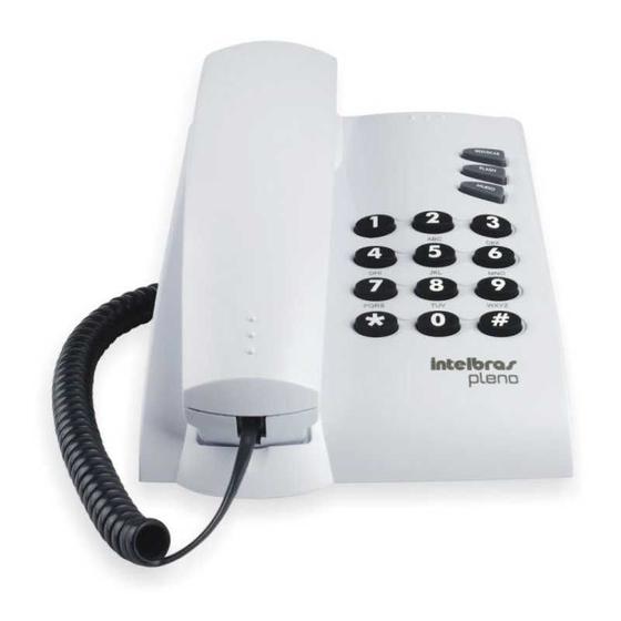 Imagem de Telefone com Fio Branco  Pleno/BR  - Intelbras