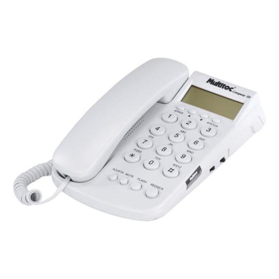 Imagem de Telefone com fio company com identificador de chamadas multitoc